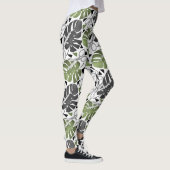 Tropisch drukmonster verlaat schaar oerwoud exo leggings (Rechts)