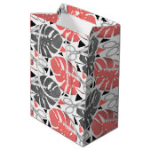 Tropisch drukmonster verlaat schaar oerwoud exo medium cadeauzakje (Achterkant Gekanteld)