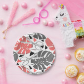 Tropisch drukmonster verlaat schaar oerwoud exo papieren bordje (Feest)