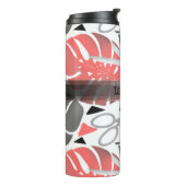 Tropisch drukmonster verlaat schaar oerwoud exo thermosbeker (Gedraaid links)