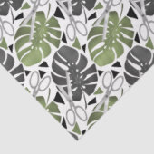 Tropisch drukmonster verlaat schaar oerwoud exo tissuepapier (Detail)