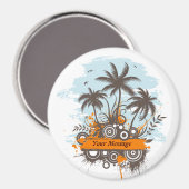 Tropisch eiland 1 magneet (Voorkant / Achterkant)