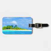 Tropisch eiland bagagelabel (Voorkant horizontaal)