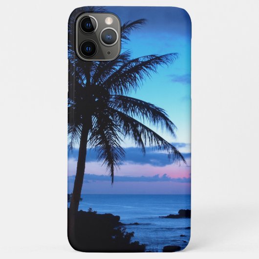 Tropisch eiland Beach Ocean Pink Blue Sunset Foto Case-Mate iPhone Case (Achterkant)