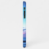 Tropisch eiland Beach Ocean Pink Blue Sunset Foto iPhone Hoesje (Linkerkant)