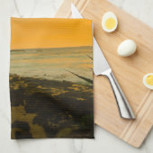 Tropisch eiland Beach Sunset Kitchen Towel Theedoek (Quarter Fold)