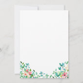 Tropisch eiland Botanische anische ananasbruiloft Kaart (Achterkant)