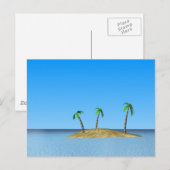 Tropisch eiland briefkaart (Voorkant / Achterkant)
