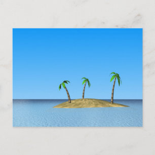 Tropisch eiland briefkaart