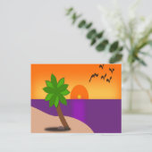 TROPISCH EILAND BRIEFKAART (Staand voorkant)