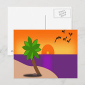 TROPISCH EILAND BRIEFKAART (Voorkant / Achterkant)