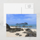 Tropisch eiland briefkaart (Voorkant / Achterkant)