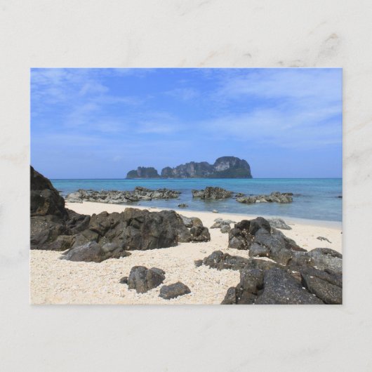 Tropisch eiland briefkaart (Voorkant)