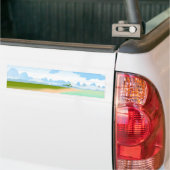 Tropisch eiland bumpersticker (Op Truck)