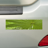 Tropisch eiland bumpersticker (Op auto)