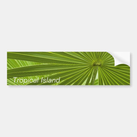 Tropisch eiland bumpersticker (Voorkant)