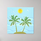 Tropisch Eiland Canvas Afdruk (Voorkant)