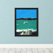 Tropisch Eiland Canvasprint Canvas Afdruk (Insitu (Houten vloer))