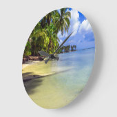 Tropisch eiland Coconut Palm Grote Klok (Hoek)