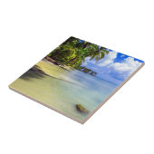 Tropisch eiland Coconut Palm Tegeltje (Zijkant)