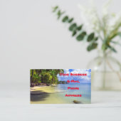 Tropisch eiland Coconut Palm Visitekaartje (Staand voorkant)