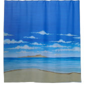 Tropisch eiland douchegordijn (Voorkant)