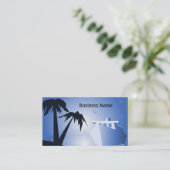 Tropisch eiland en cruiseschip visitekaartje (Staand voorkant)