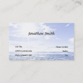 Tropisch eiland en cruiseschip visitekaartje (Achterkant)