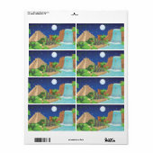 Tropisch eiland etiket (Full Sheet)