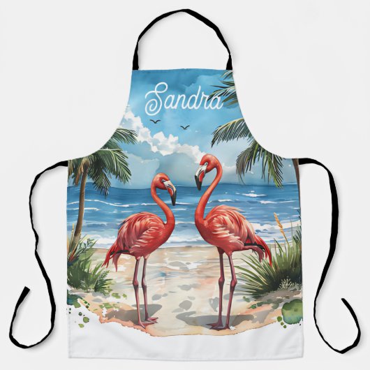 Tropisch Eiland Flamingo Schort (Voorkant)