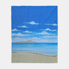 Tropisch eiland fleece deken