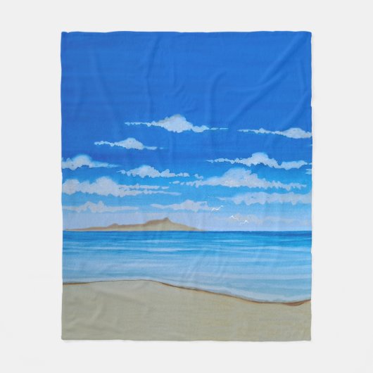 Tropisch eiland fleece deken (Voorkant)