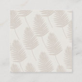 Tropisch eiland Groene Monstera bladeren Vierkante Visitekaartje (Achterkant)