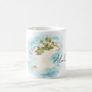 Tropisch Eiland Hawaï Aloha Koffiemok