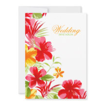 Tropisch eiland Hibiscus strand bruiloft