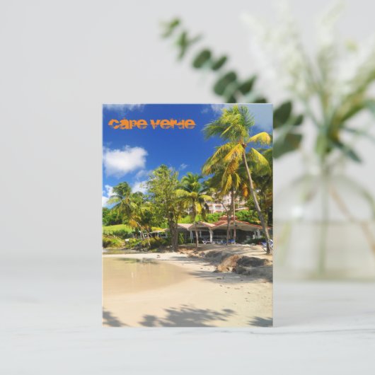 Tropisch eiland in Kaapverdië Briefkaart (Staand voorkant)