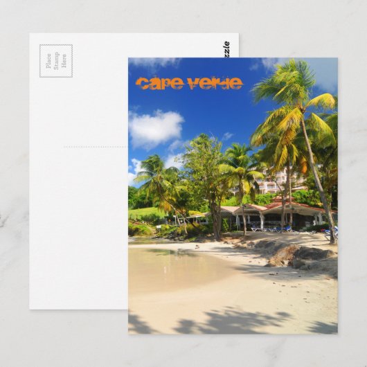 Tropisch eiland in Kaapverdië Briefkaart (Voorkant / Achterkant)