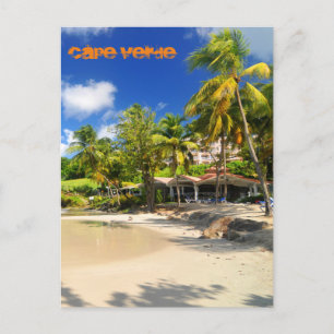 Tropisch eiland in Kaapverdië Briefkaart