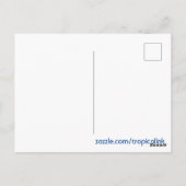 Tropisch eiland keert terug op White Sandy Beach Briefkaart (Achterkant)