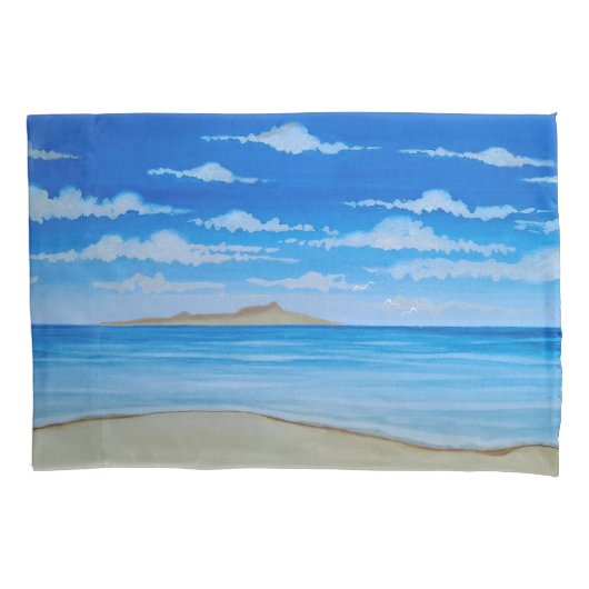 Tropisch eiland kussensloop (Voorkant-Links)