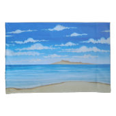 Tropisch eiland kussensloop (Voorkant-Rechts)