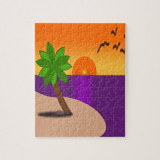 TROPISCH EILAND LEGPUZZEL (Verticaal)