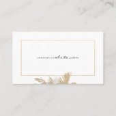 Tropisch eiland/Lijst Golden Lux Visitekaartje (Achterkant)