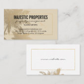 Tropisch eiland/Lijst Golden Lux Visitekaartje (Voorkant / Achterkant)