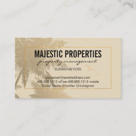 Tropisch eiland/Lijst Golden Lux Visitekaartje