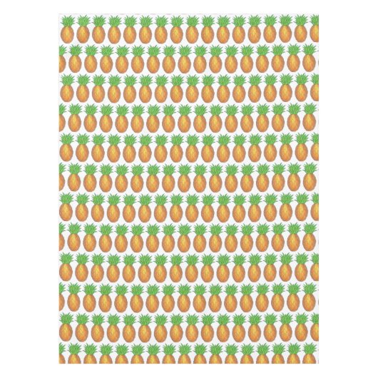 Tropisch eiland Luau Hawaiian Pineappelfruit Tafelkleed (Voorkant)