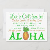 Tropisch eiland Luau Pineapple Hawaii Aloha Kaart (Voorkant)