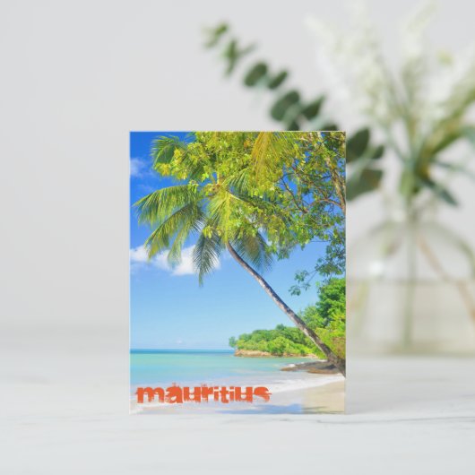 Tropisch eiland Mauritius Briefkaart (Staand voorkant)