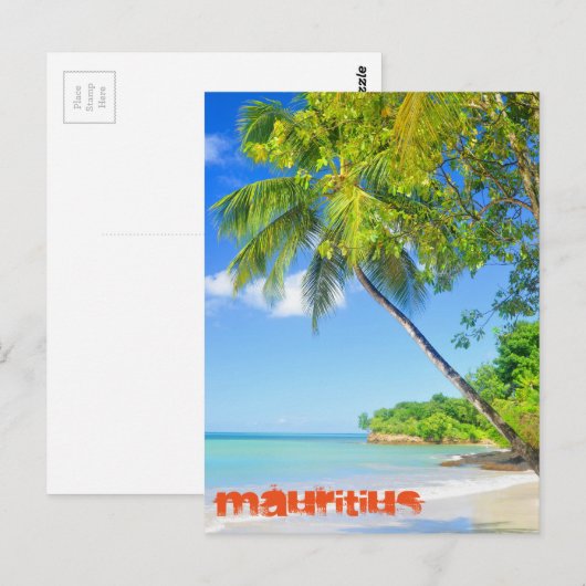 Tropisch eiland Mauritius Briefkaart (Voorkant / Achterkant)