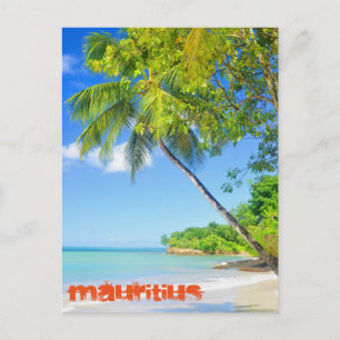 Tropisch eiland Mauritius Briefkaart